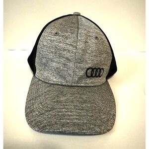 Audi Hat Cap Gray Performance Lightweight Mens Poly Athletic Strap Back Car